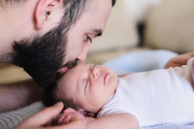 Dad with infant